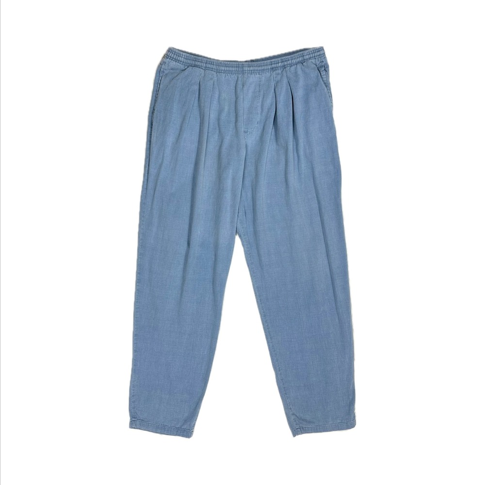 Vintage 90s Mossimo Made in USA blue pleated loose fit sweatpants men large
